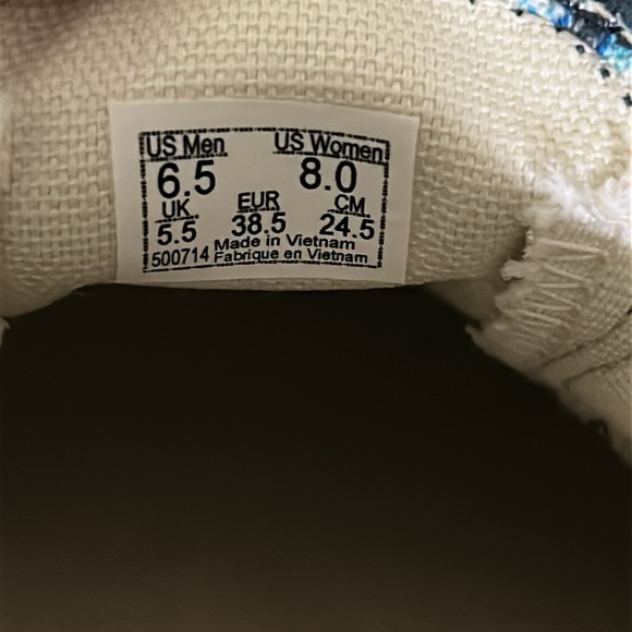 Vans Slip On Indigo Womens Size 8 Shoes Sneakers Blue White Tie Dye - Picture 8 of 8